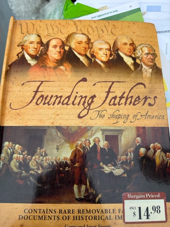 Other - Founding Fathers Hardcover Book - Brown